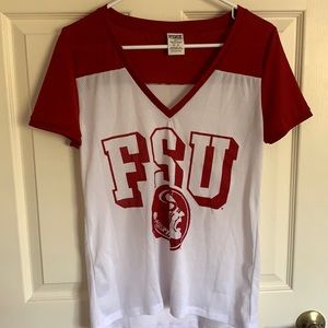 FSU Victoria secret pink mesh jersey shirt